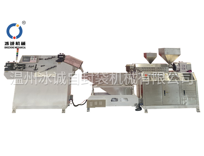 Twin screw zipper extruder